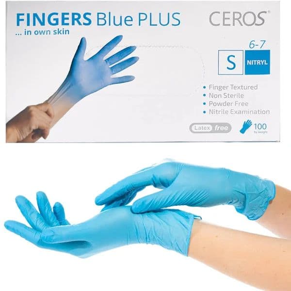 Рукавички нітрилові Blue Plus  5гр